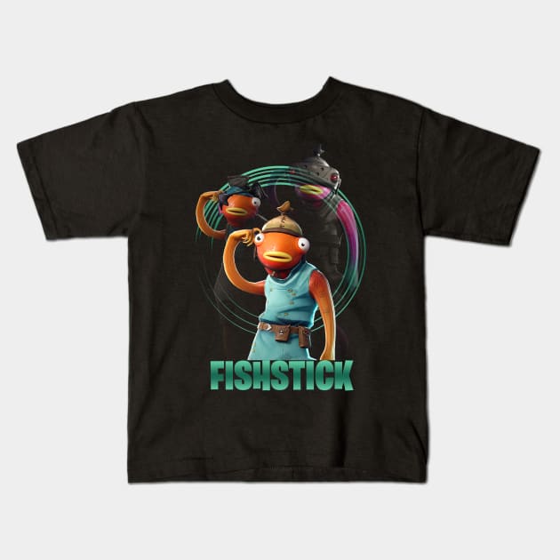 Fishstick Kids T-Shirt by fitripe